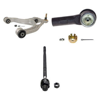 MOOG® - Front Driver Side Lower Control Arm with Ball Joint and Tie Rod End Kit