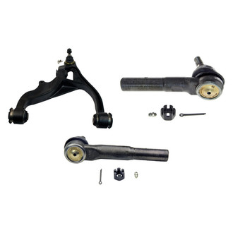 MOOG® - Front Driver Side Lower Control Arm with Ball Joint and Tie Rod End Kit