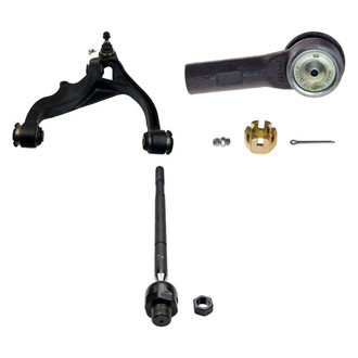 MOOG® - Front Driver Side Lower Control Arm with Ball Joint and Tie Rod End Kit