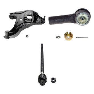 MOOG® - Front Driver Side Lower Control Arm with Ball Joint and Tie Rod End Kit