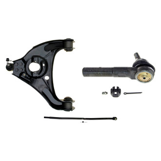 MOOG® - Front Driver Side Lower Control Arm with Ball Joint and Tie Rod End Kit