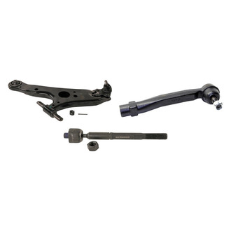 MOOG® - Front Driver Side Lower Control Arm with Ball Joint and Tie Rod End Kit
