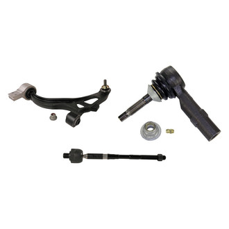 MOOG® - Front Driver Side Lower Control Arm with Ball Joint and Tie Rod End Kit