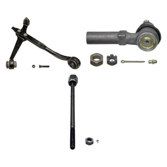 MOOG® - Front Driver Side Lower Control Arm with Ball Joint and Tie Rod End Kit