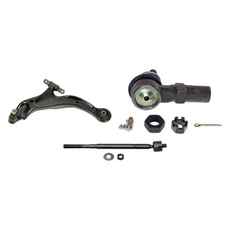 MOOG® - Front Driver Side Lower Control Arm with Ball Joint and Tie Rod End Kit