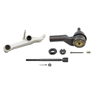 MOOG® - Front Driver Side Lower Control Arm with Ball Joint and Tie Rod End Kit