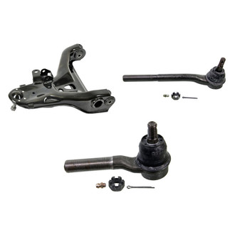 MOOG® - Front Driver Side Lower Control Arm with Ball Joint and Tie Rod End Kit