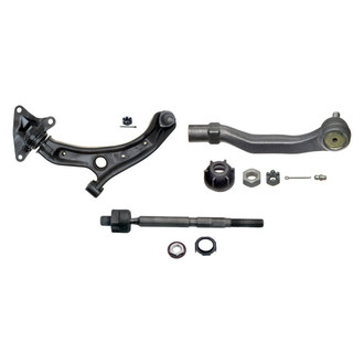 MOOG® - Front Driver Side Lower Control Arm with Ball Joint and Tie Rod End Kit