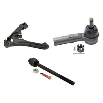 MOOG® - Front Driver Side Lower Control Arm with Ball Joint and Tie Rod End Kit