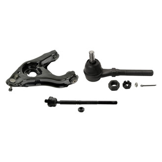 MOOG® - Front Driver Side Lower Control Arm with Ball Joint and Tie Rod End Kit