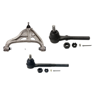 MOOG® - Front Driver Side Lower Control Arm with Ball Joint and Tie Rod End Kit