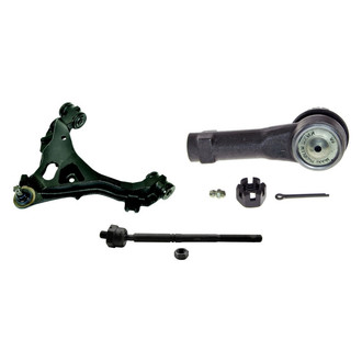 MOOG® - Front Driver Side Lower Control Arm with Ball Joint and Tie Rod End Kit