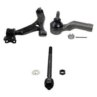 MOOG® - Front Driver Side Lower Control Arm with Ball Joint and Tie Rod End Kit