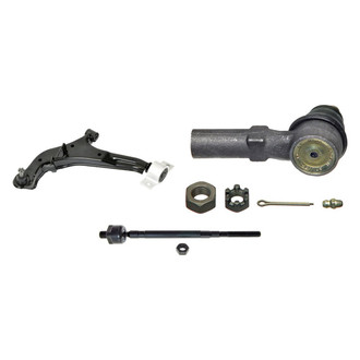 MOOG® - Front Driver Side Lower Control Arm with Ball Joint and Tie Rod End Kit