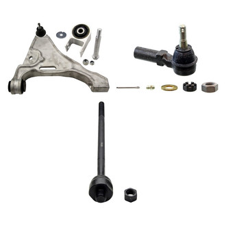 MOOG® - Front Driver Side Lower Control Arm with Ball Joint and Tie Rod End Kit