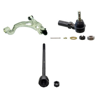 MOOG® - Front Driver Side Lower Control Arm with Ball Joint and Tie Rod End Kit