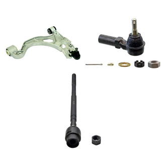 MOOG® - Front Driver Side Lower Control Arm with Ball Joint and Tie Rod End Kit
