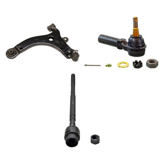 MOOG® - Front Driver Side Lower Control Arm with Ball Joint and Tie Rod End Kit