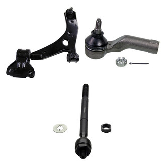 MOOG® - Front Driver Side Lower Control Arm with Ball Joint and Tie Rod End Kit