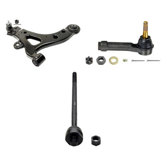 MOOG® - Front Driver Side Lower Control Arm with Ball Joint and Tie Rod End Kit