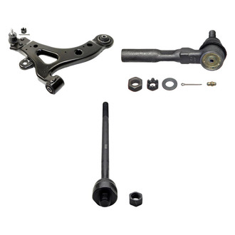 MOOG® - Front Driver Side Lower Control Arm with Ball Joint and Tie Rod End Kit