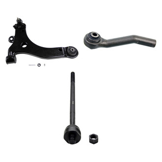 MOOG® - Front Driver Side Lower Control Arm with Ball Joint and Tie Rod End Kit