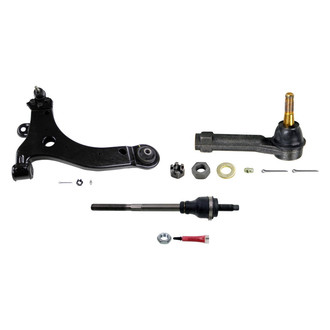 MOOG® - Front Driver Side Lower Control Arm with Ball Joint and Tie Rod End Kit