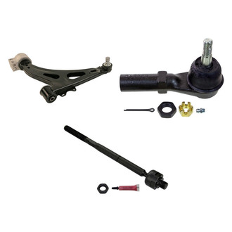 MOOG® - Front Driver Side Lower Control Arm with Ball Joint and Tie Rod End Kit
