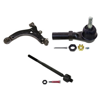 MOOG® - Front Driver Side Lower Control Arm with Ball Joint and Tie Rod End Kit