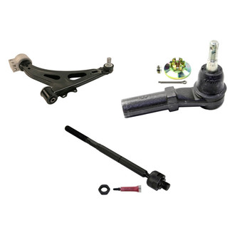 MOOG® - Front Driver Side Lower Control Arm with Ball Joint and Tie Rod End Kit