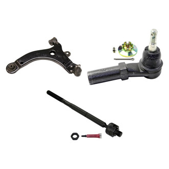 MOOG® - Front Driver Side Lower Control Arm with Ball Joint and Tie Rod End Kit