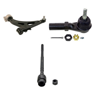 MOOG® - Front Driver Side Lower Control Arm with Ball Joint and Tie Rod End Kit
