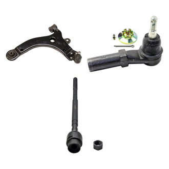 MOOG® - Front Driver Side Lower Control Arm with Ball Joint and Tie Rod End Kit
