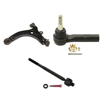 MOOG® - Front Driver Side Lower Control Arm with Ball Joint and Tie Rod End Kit