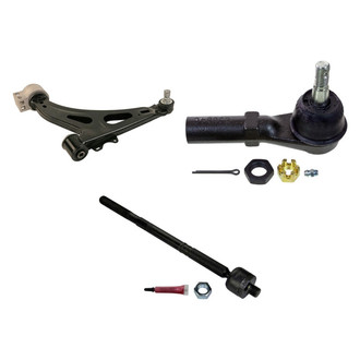 MOOG® - Front Driver Side Lower Control Arm with Ball Joint and Tie Rod End Kit