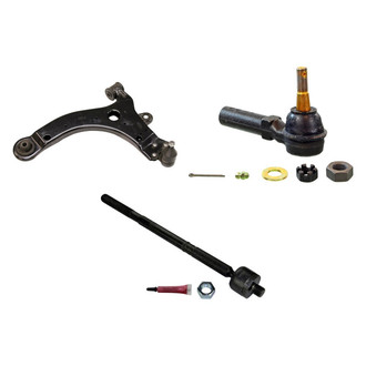 MOOG® - Front Driver Side Lower Control Arm with Ball Joint and Tie Rod End Kit