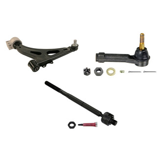 MOOG® - Front Driver Side Lower Control Arm with Ball Joint and Tie Rod End Kit