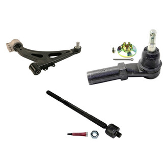 MOOG® - Front Driver Side Lower Control Arm with Ball Joint and Tie Rod End Kit