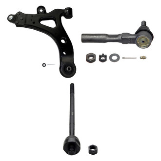 MOOG® - Front Driver Side Lower Control Arm with Ball Joint and Tie Rod End Kit