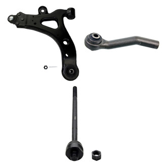 MOOG® - Front Driver Side Lower Control Arm with Ball Joint and Tie Rod End Kit