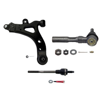 MOOG® - Front Driver Side Lower Control Arm with Ball Joint and Tie Rod End Kit