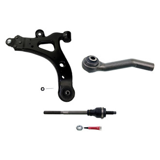MOOG® - Front Driver Side Lower Control Arm with Ball Joint and Tie Rod End Kit