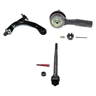 MOOG® - Front Driver Side Lower Control Arm with Ball Joint and Tie Rod End Kit