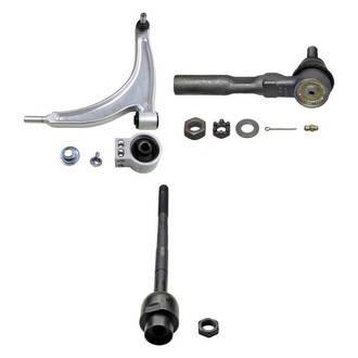 MOOG® - Front Driver Side Lower Control Arm with Ball Joint and Tie Rod End Kit