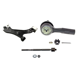 MOOG® - Front Driver Side Lower Control Arm with Ball Joint and Tie Rod End Kit