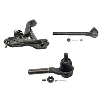 MOOG® - Front Driver Side Lower Control Arm with Ball Joint and Tie Rod End Kit
