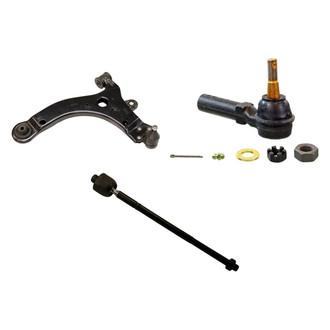 MOOG® - Front Driver Side Lower Control Arm with Ball Joint and Tie Rod End Kit