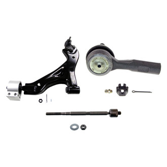 MOOG® - Front Driver Side Lower Control Arm with Ball Joint and Tie Rod End Kit