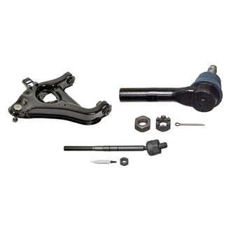 MOOG® - Front Driver Side Lower Control Arm with Ball Joint and Tie Rod End Kit
