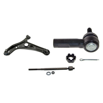 MOOG® - Front Driver Side Lower Control Arm with Ball Joint and Tie Rod End Kit
